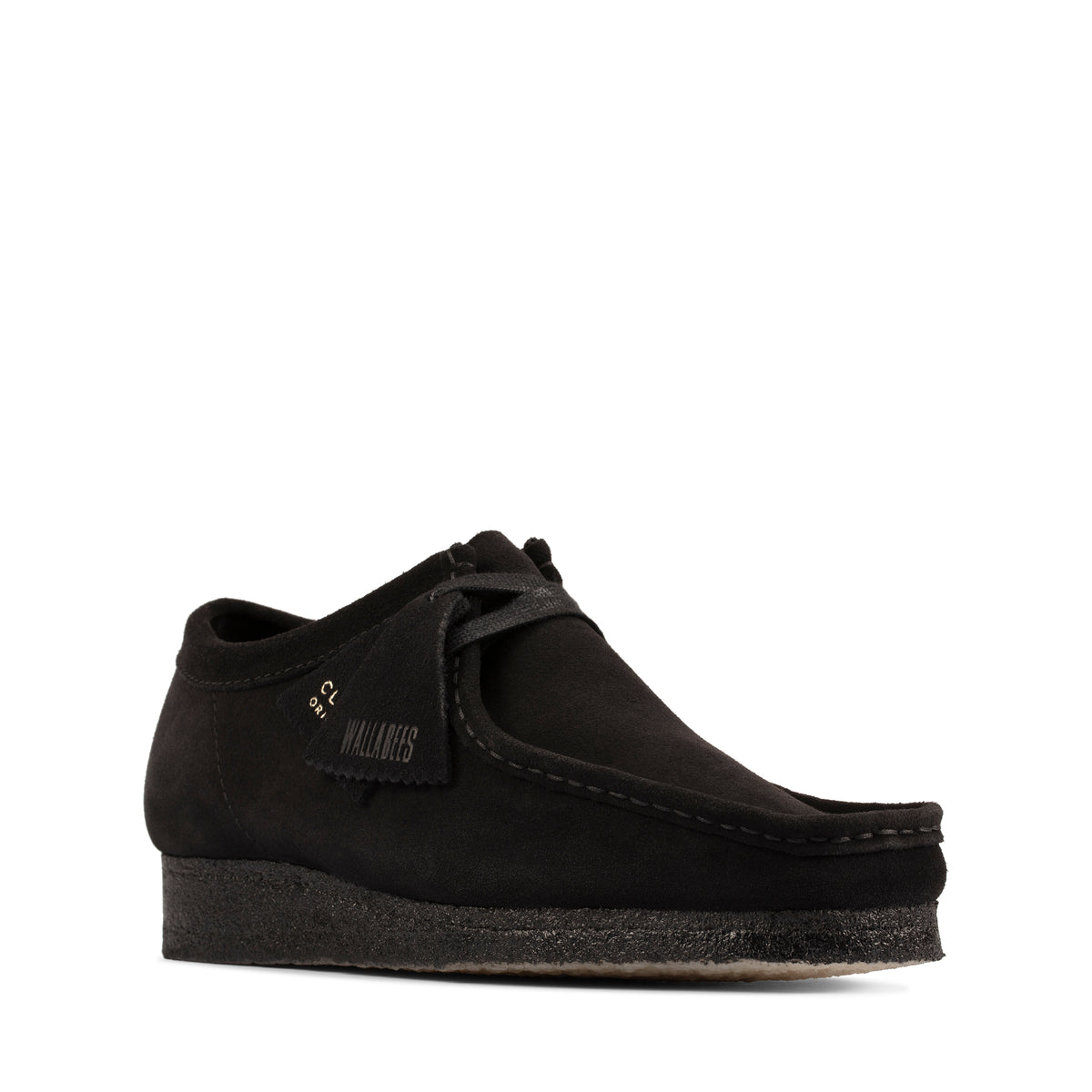 Wallabee Black Suede