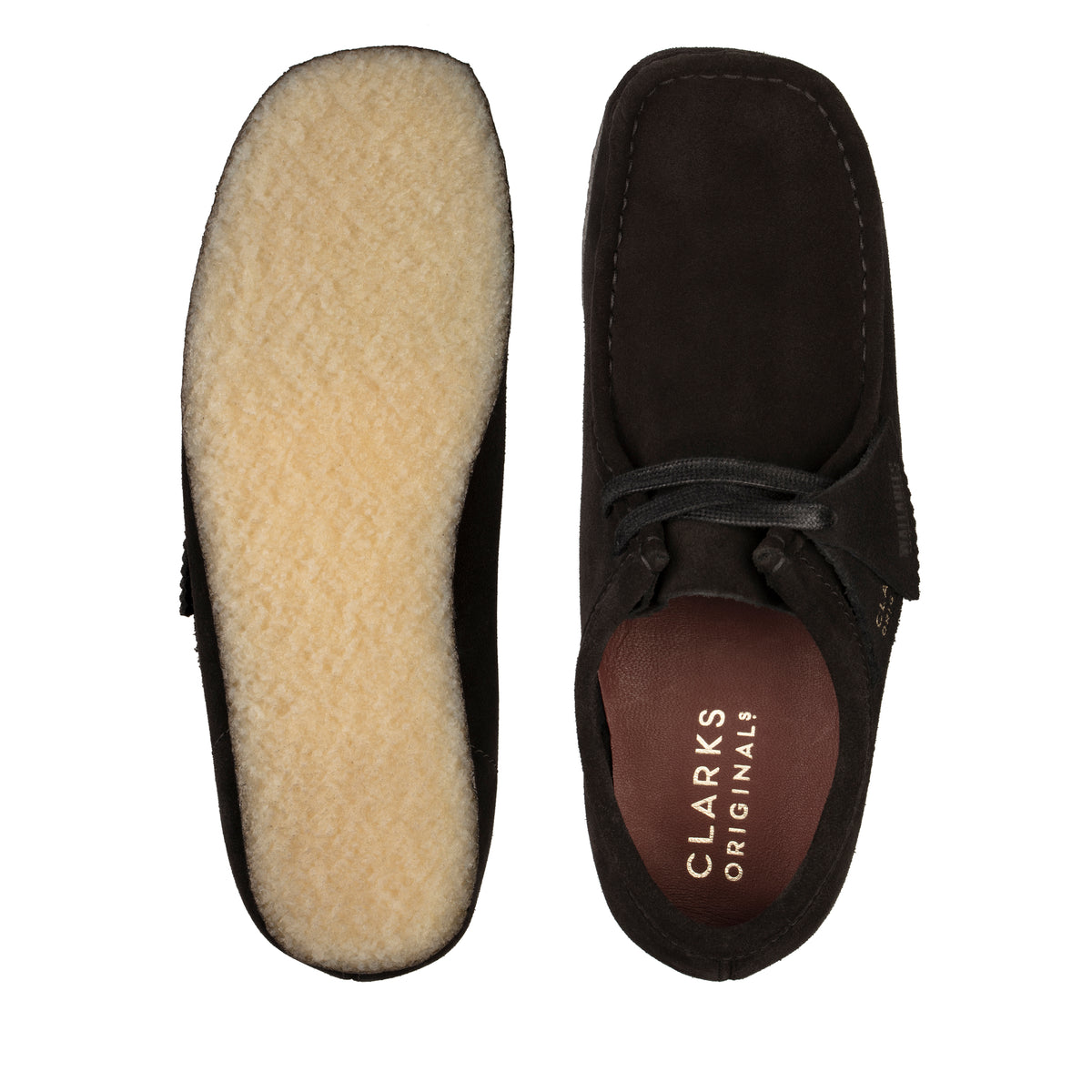 Wallabee Black Suede