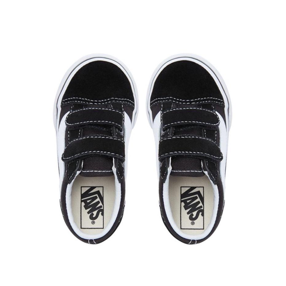 Vans - Sneakers - VANS Toddler Old Skool V - (Suede/Canvas) Black-True White