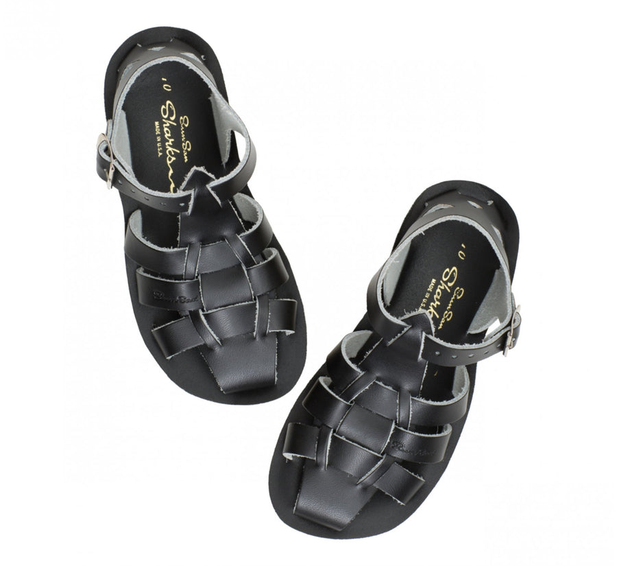 Salt Water - Sandals - Sandals Shark Black