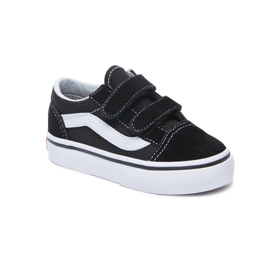 Vans - Sneakers - VANS Toddler Old Skool V - (Suede/Canvas) Black-True White