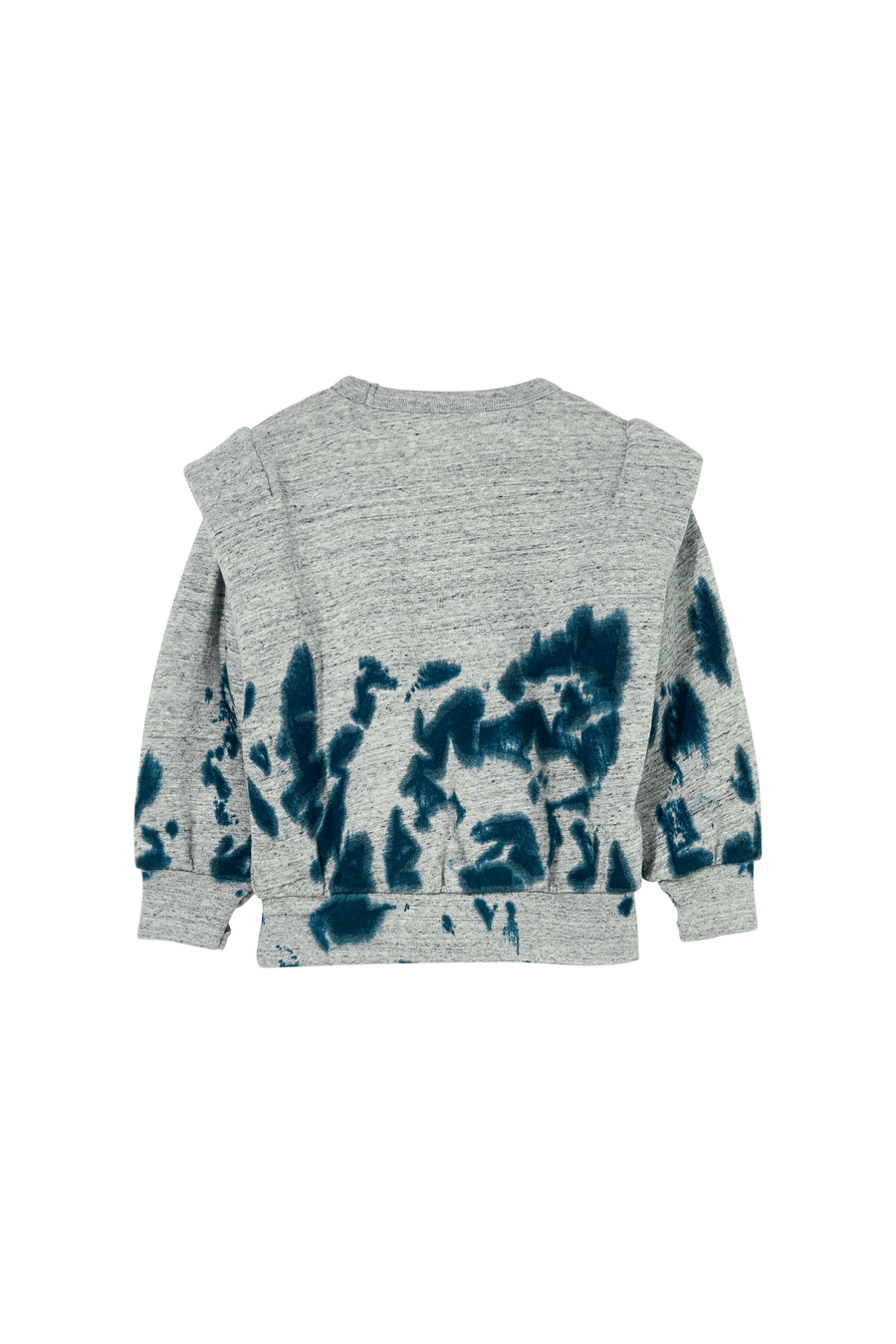 CARLY Heather Grey Tie & Dye - Crew Neck Sweatshirt