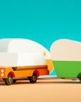 Jouet en bois - caravane - voiture - Candylab