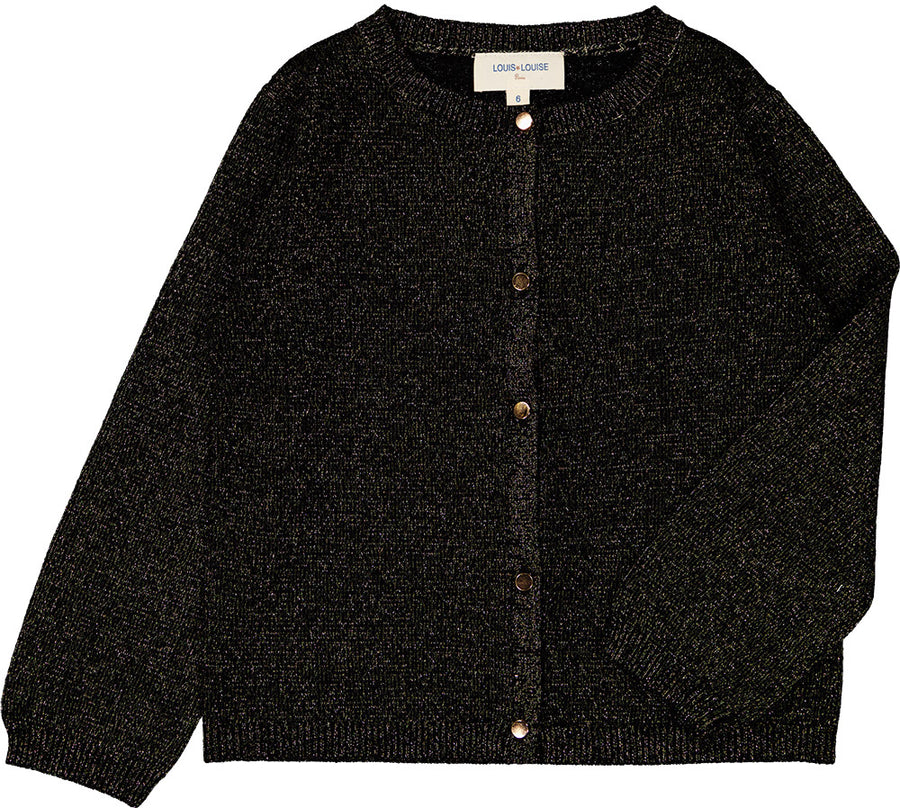 Cardigan Vivi Merinos Lurex Black