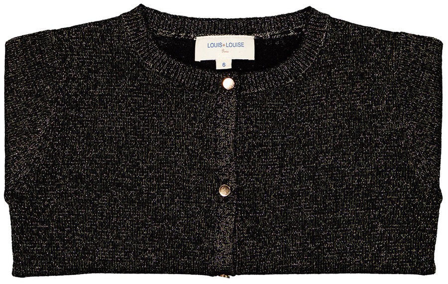 Cardigan Vivi Merinos Lurex Black