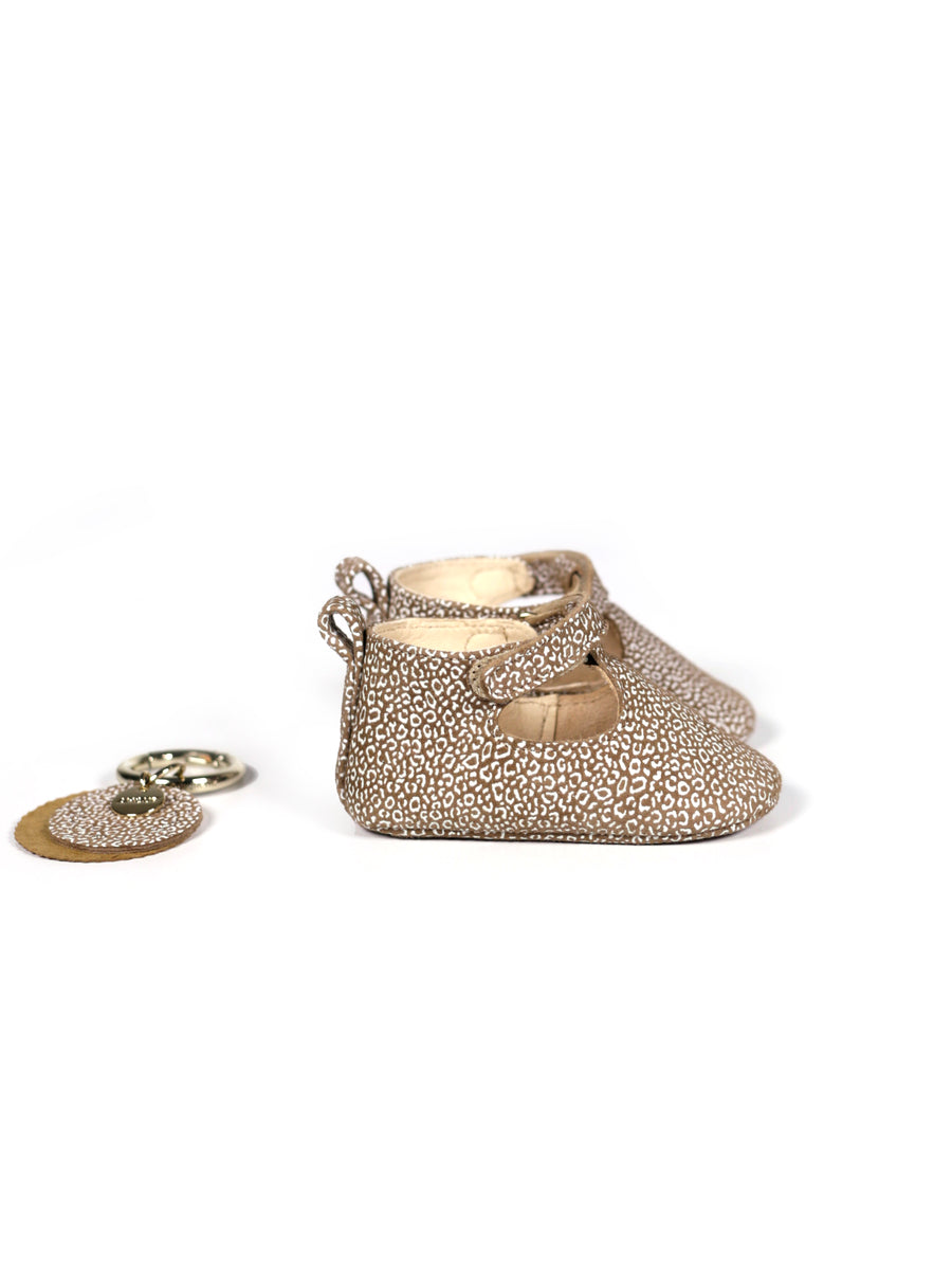 Leo Taupe Baby Shoes Craie Studio