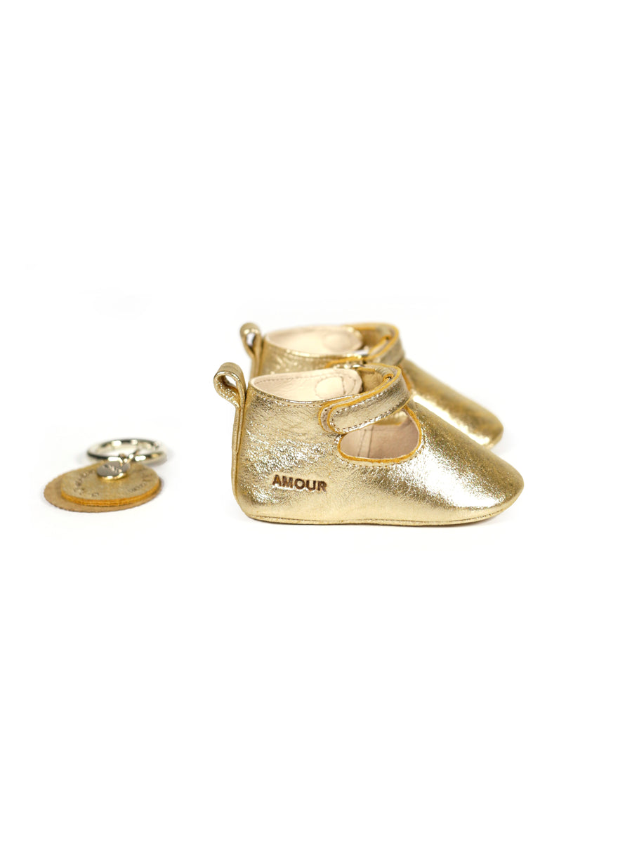 Poudre D'or Baby Shoes Craie Studio 
