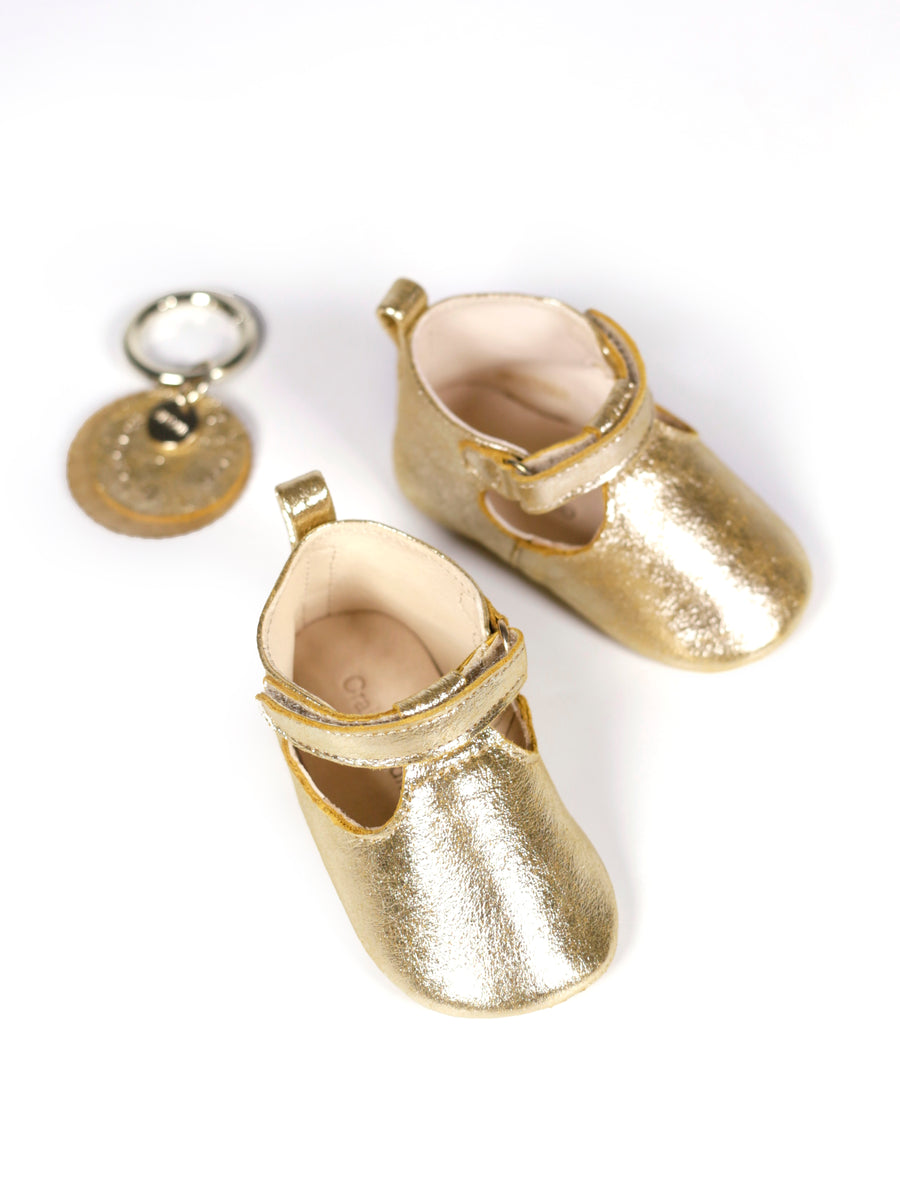 Poudre D'or Baby Shoes Craie Studio