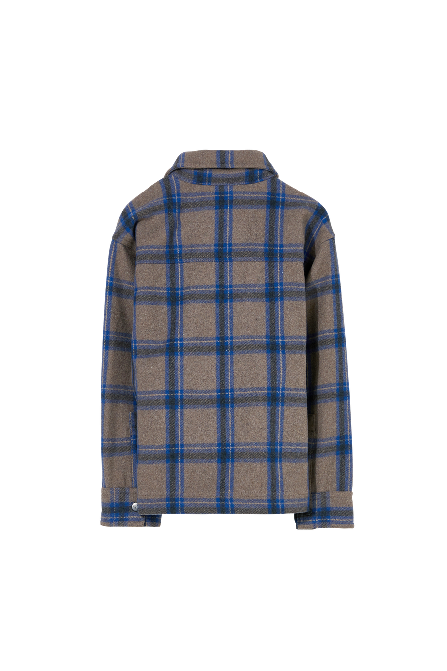 DOVA Warm Grey Checkers - Warm Long Sleeve Shirt