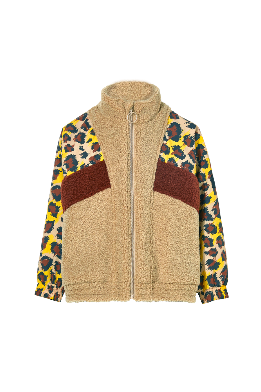 Finger in the Nose - Latte Leopard Tacksuit Jacket