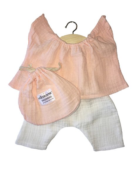 Gordis - Ensemble Mazarine Rose tendre & Blanc