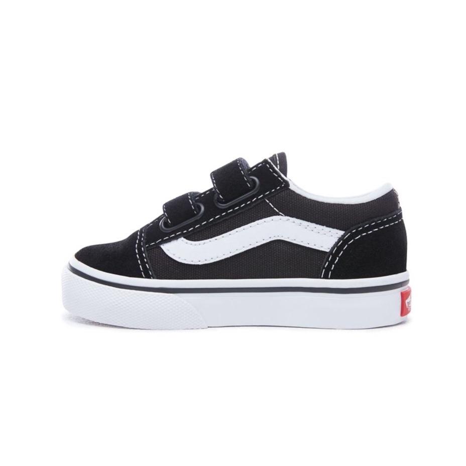 Vans - Sneakers - VANS Toddler Old Skool V - (Suede/Canvas) Black-True White