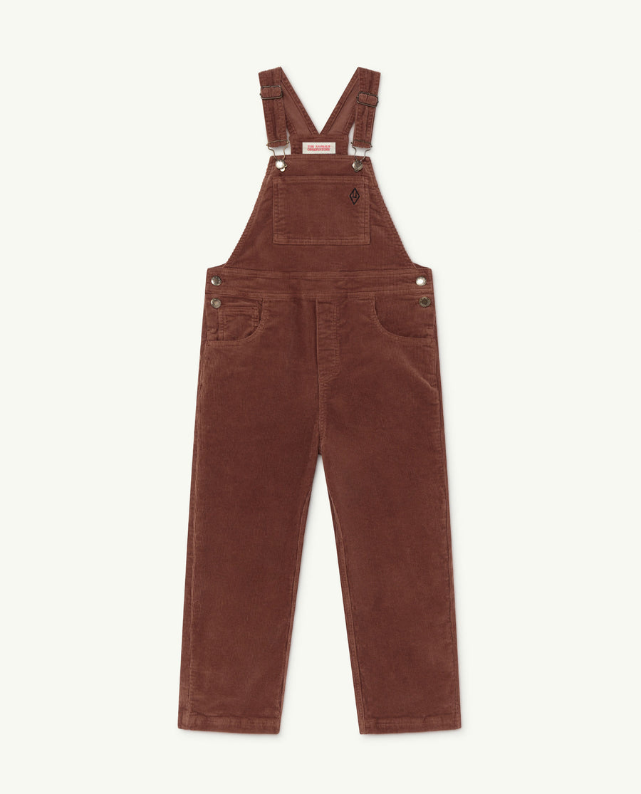 Mule Kids Jumpsuit Brown Logo