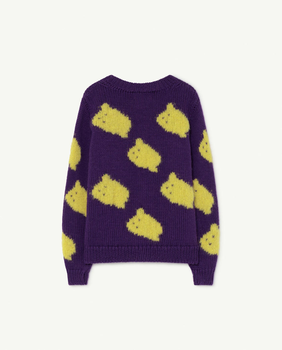 Arty Bull Kids Sweater Purple