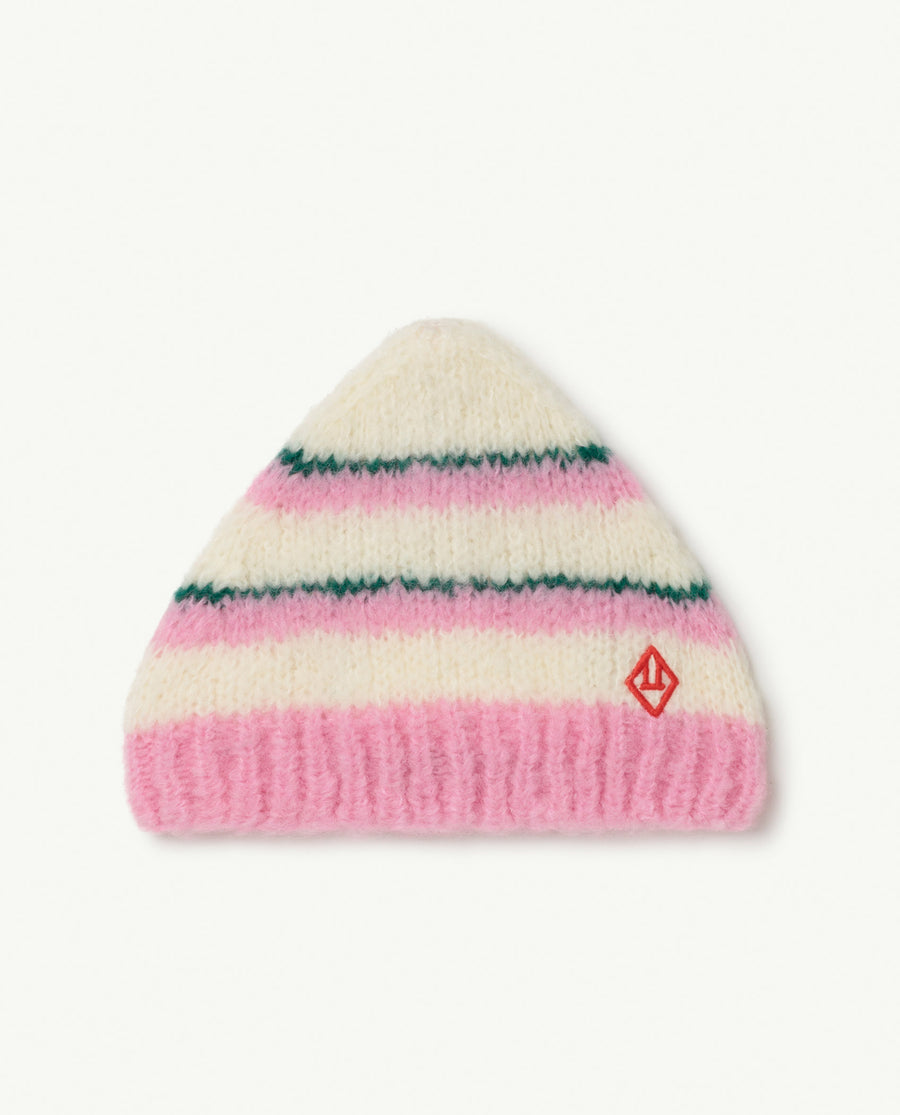 Stripes Pony Kids Hat Pink Logo