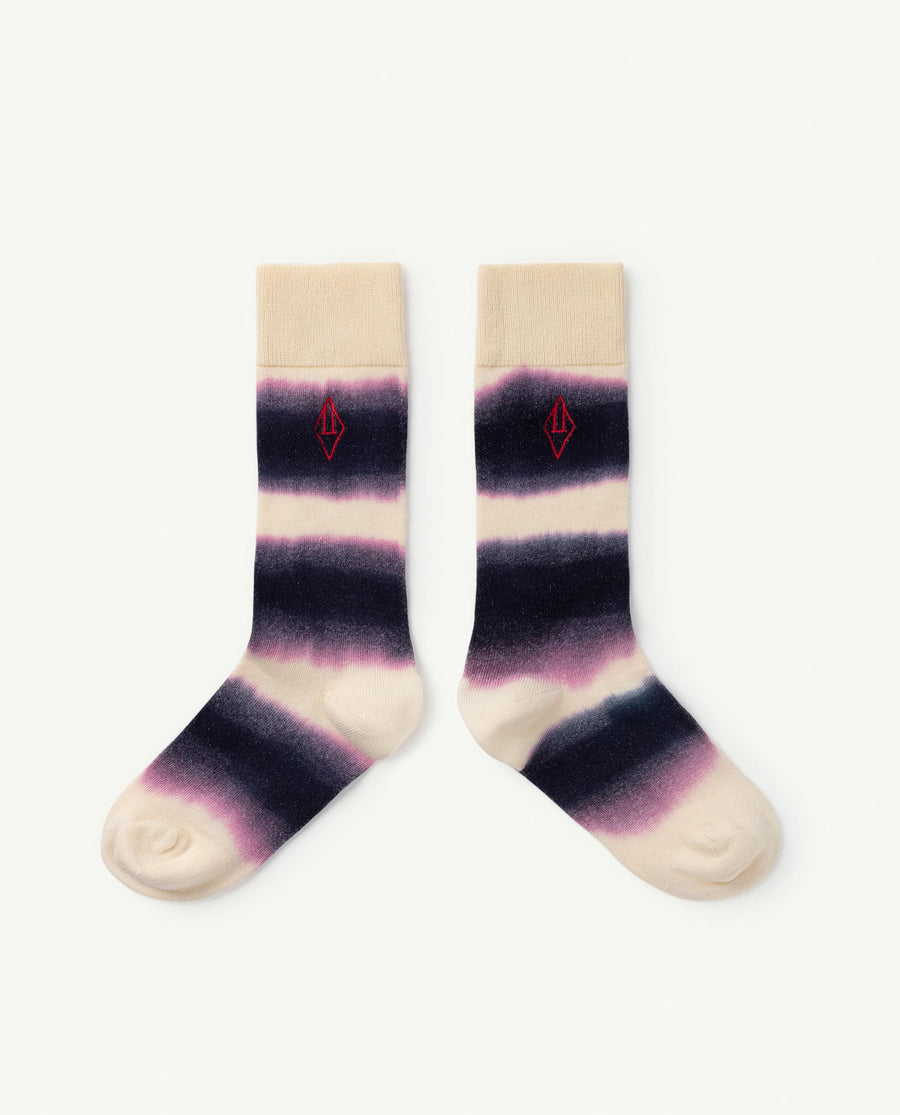 Snail Kids Socks Blue Logo