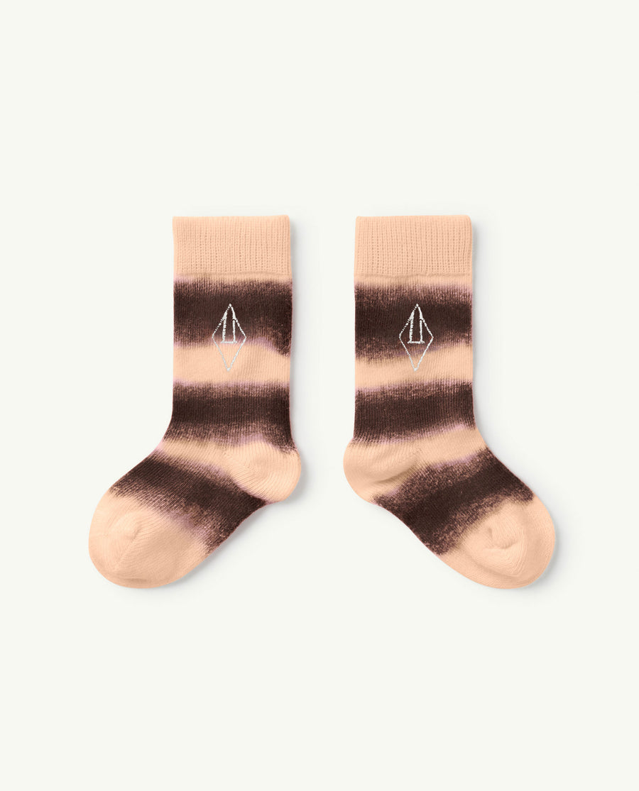 Snail Baby Socks Brown Logo