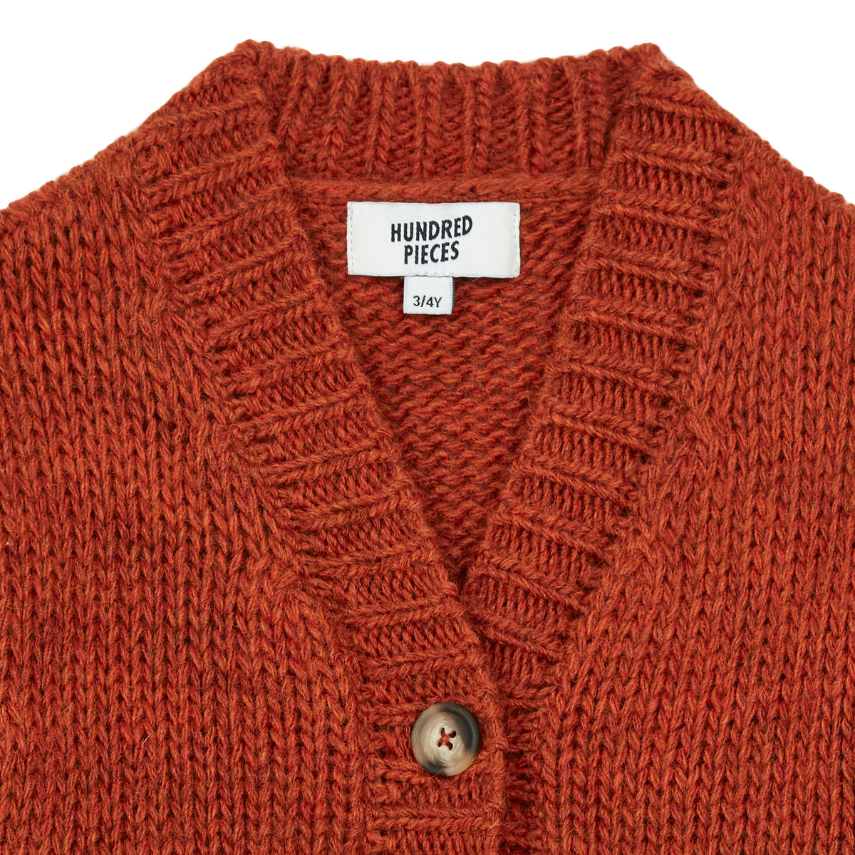 Cardigan Tricoté Burnt Orange