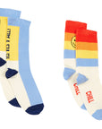 Pack 2 Chaussettes Yes Yes Chill White