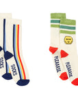 Pack 2 Chaussettes Cheesy Stinky White