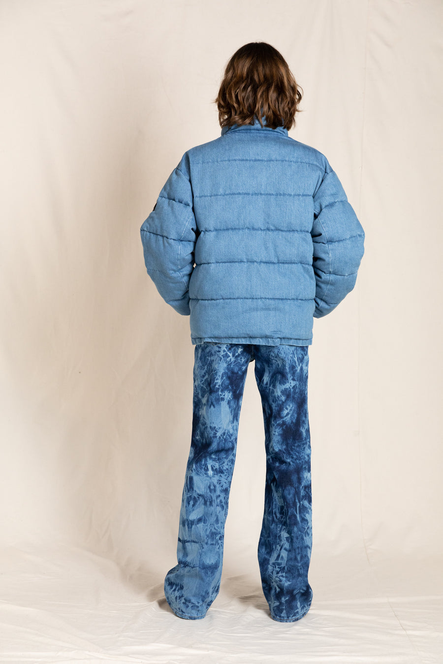 FIONA Blue Tie & Dye - Flare Fit Jeans