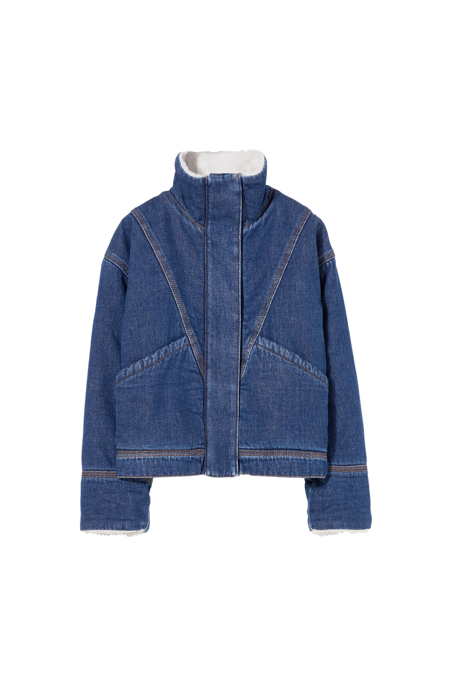 FLYER Medium Blue - Oversized Denim Jacket