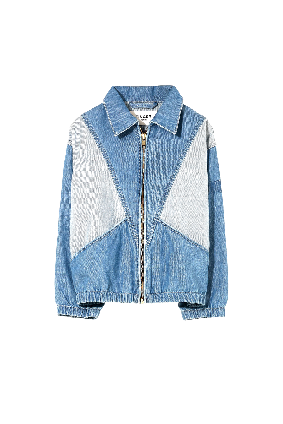 Finger in the Nose - Coats / Jackets - FLYNN Bleached Blue - Oversized Fit Denim Jacket