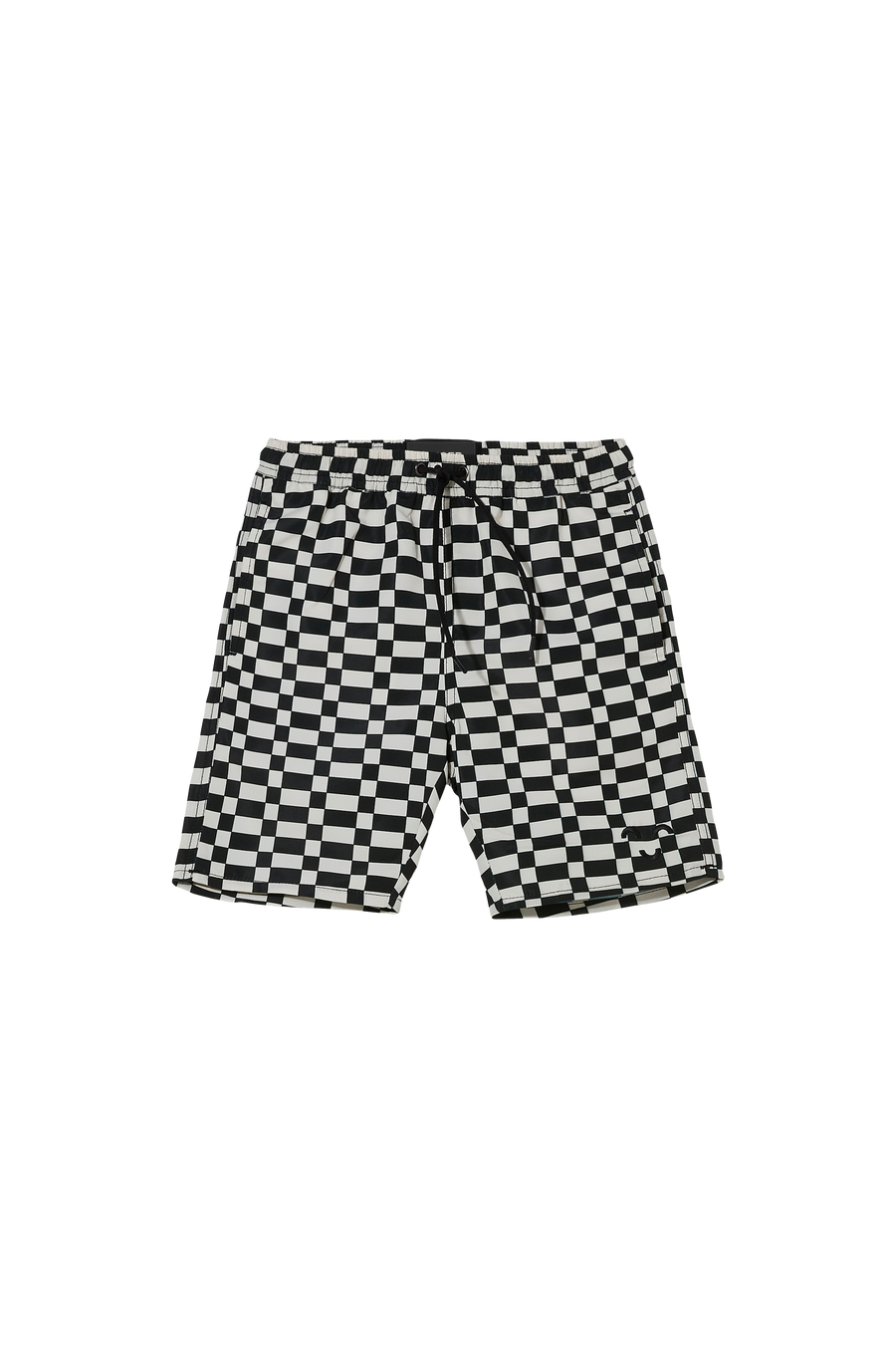 Finger in the Nose - Shorts - GOODBOY Ash Black/Off White Checkers - Surf Bermuda Shorts