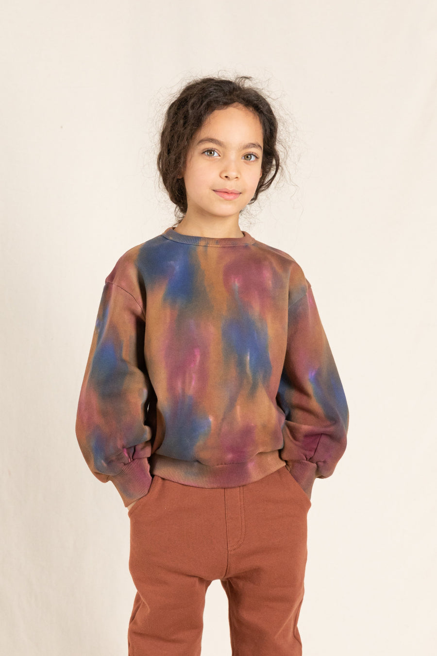 HIROKO Tobacco Tie & Dye - Crew Neck Sweatshirt