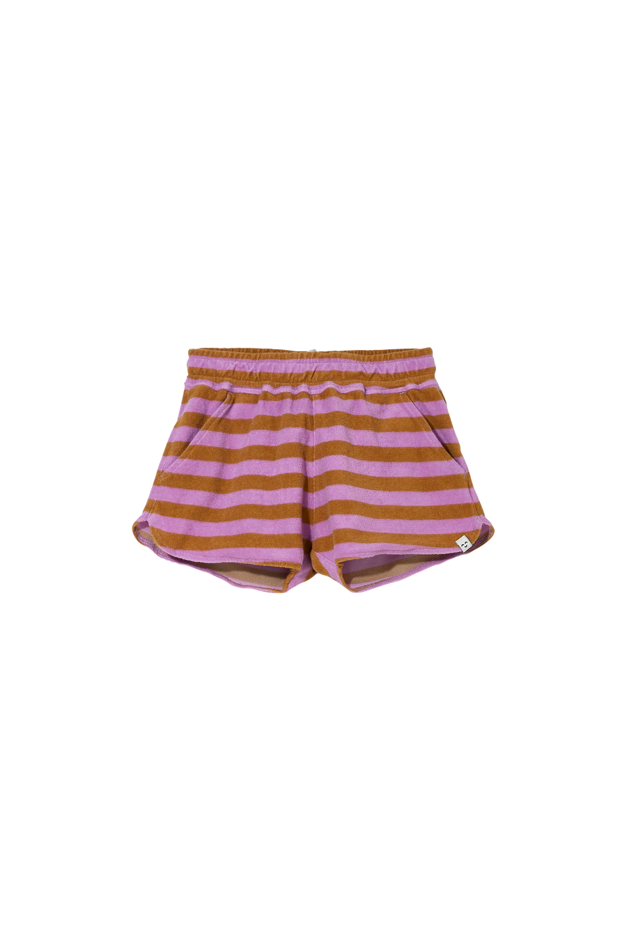 Finger in the Nose - Shorts - HOLIDAY Caramel/Parma Stripes - Elasticated Shorts