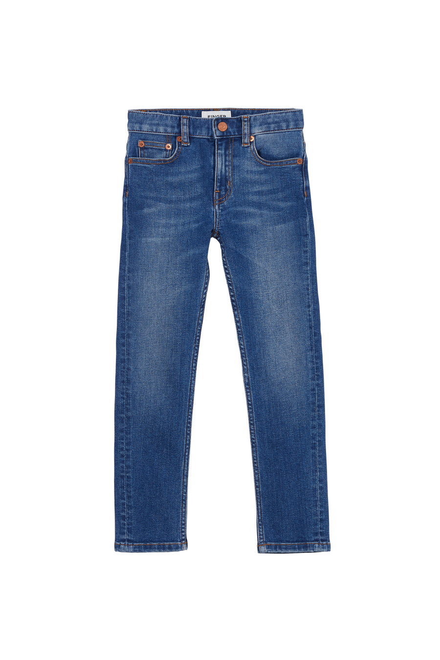 Authentic Blue 5 pocket slim fit jeans