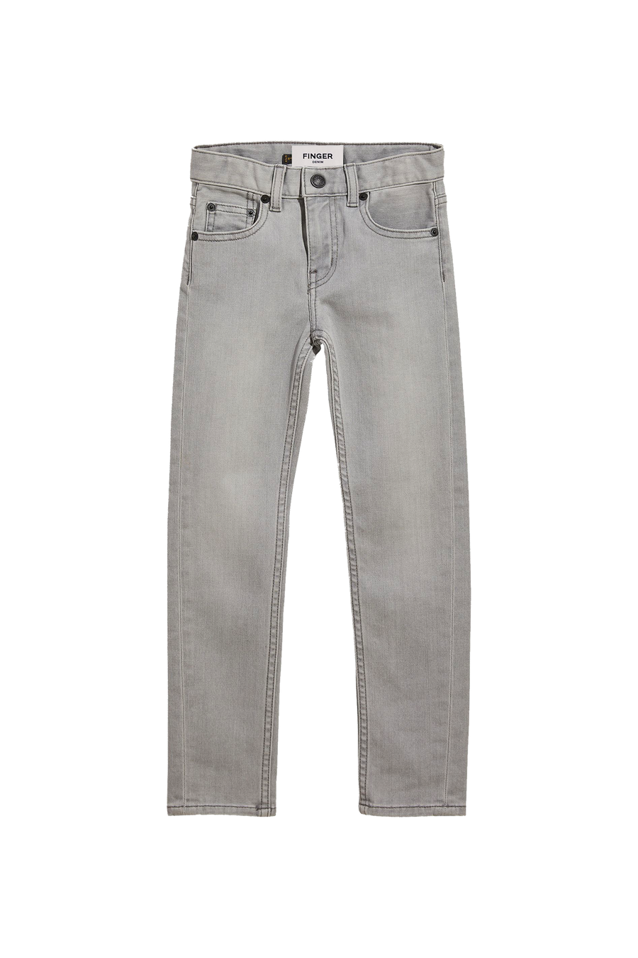 Finger in the Nose - Jeans - ICON Bleached Grey - 5 Pockets Slim Fit Jeans