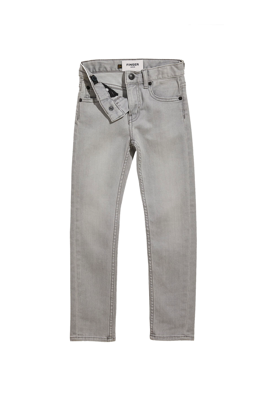 Finger in the Nose - Jeans - ICON Bleached Grey - 5 Pockets Slim Fit Jeans