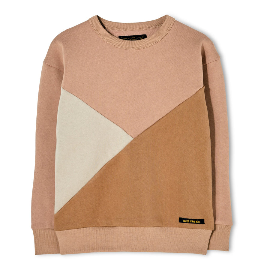 Jecky Powder Pink - Colorblock Sweater