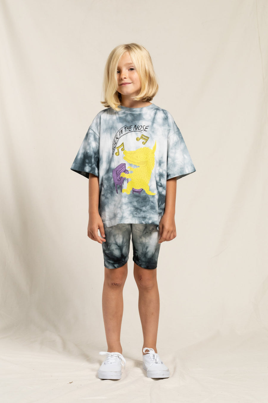 Finger in the Nose - Shorts - JENNER Soft Black Tie & Dye - Legging Short