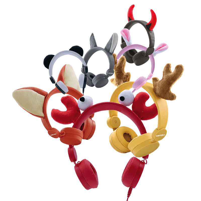 KIDYEARS - Casque Audio filaire - Loup