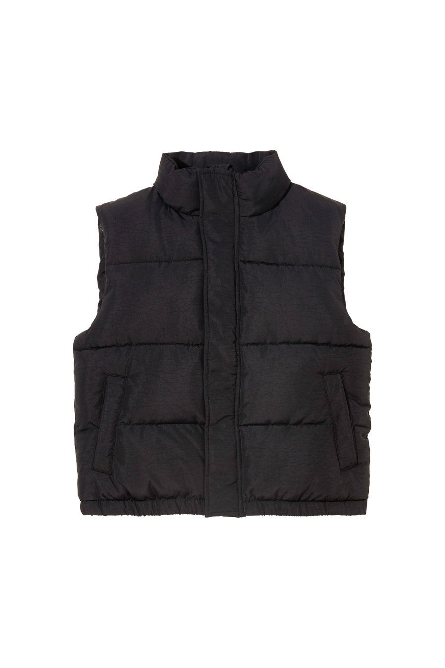 KIKOU Absolute Black - Sleeveless Padded Jacket