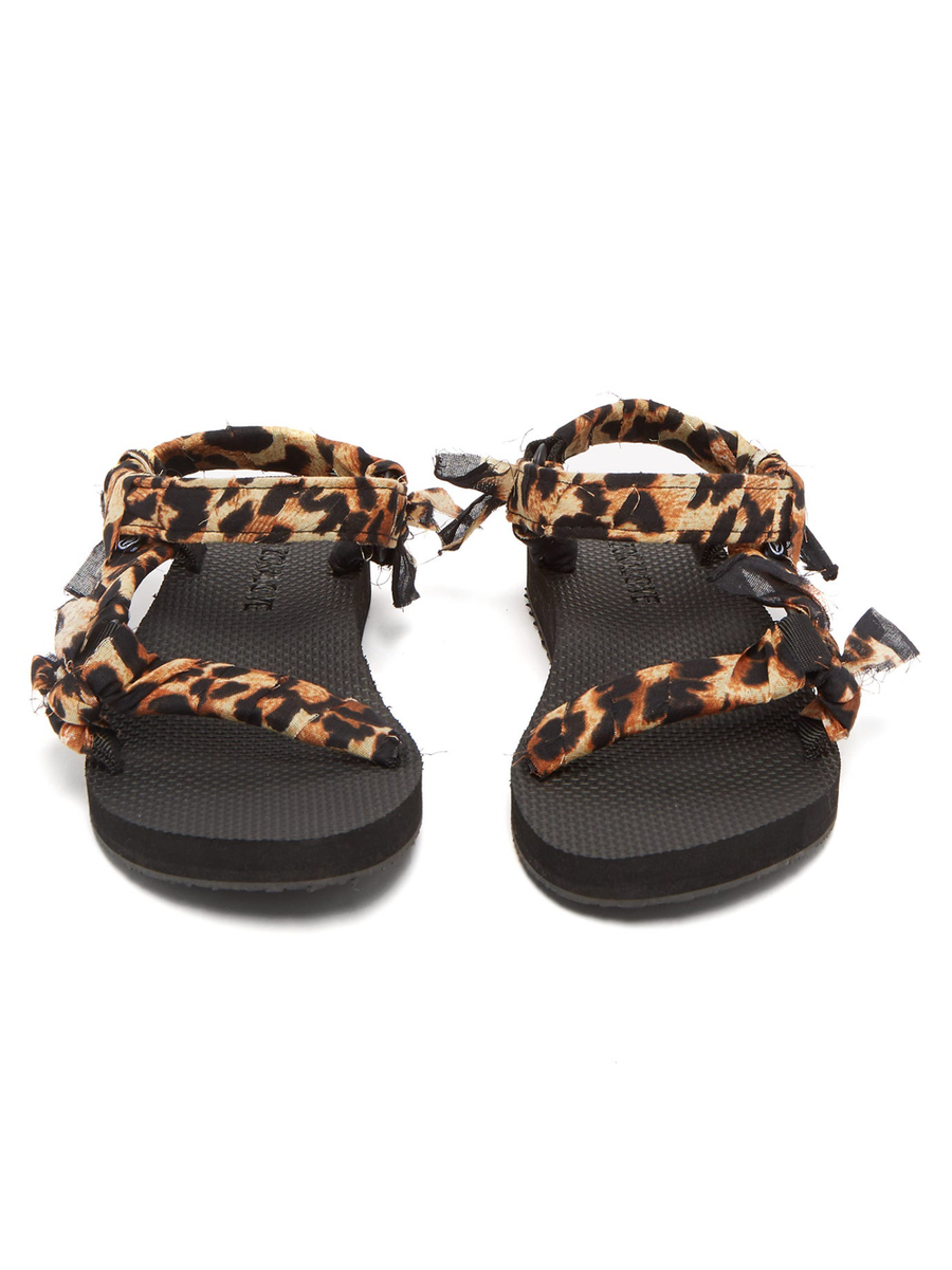 Arizona Love - Sandals - Leo Print Kids Bandana Sandals