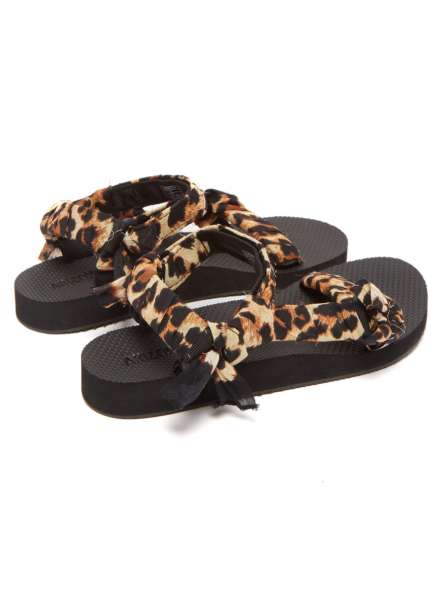 Arizona Love - Sandals - Leo Print Kids Bandana Sandals