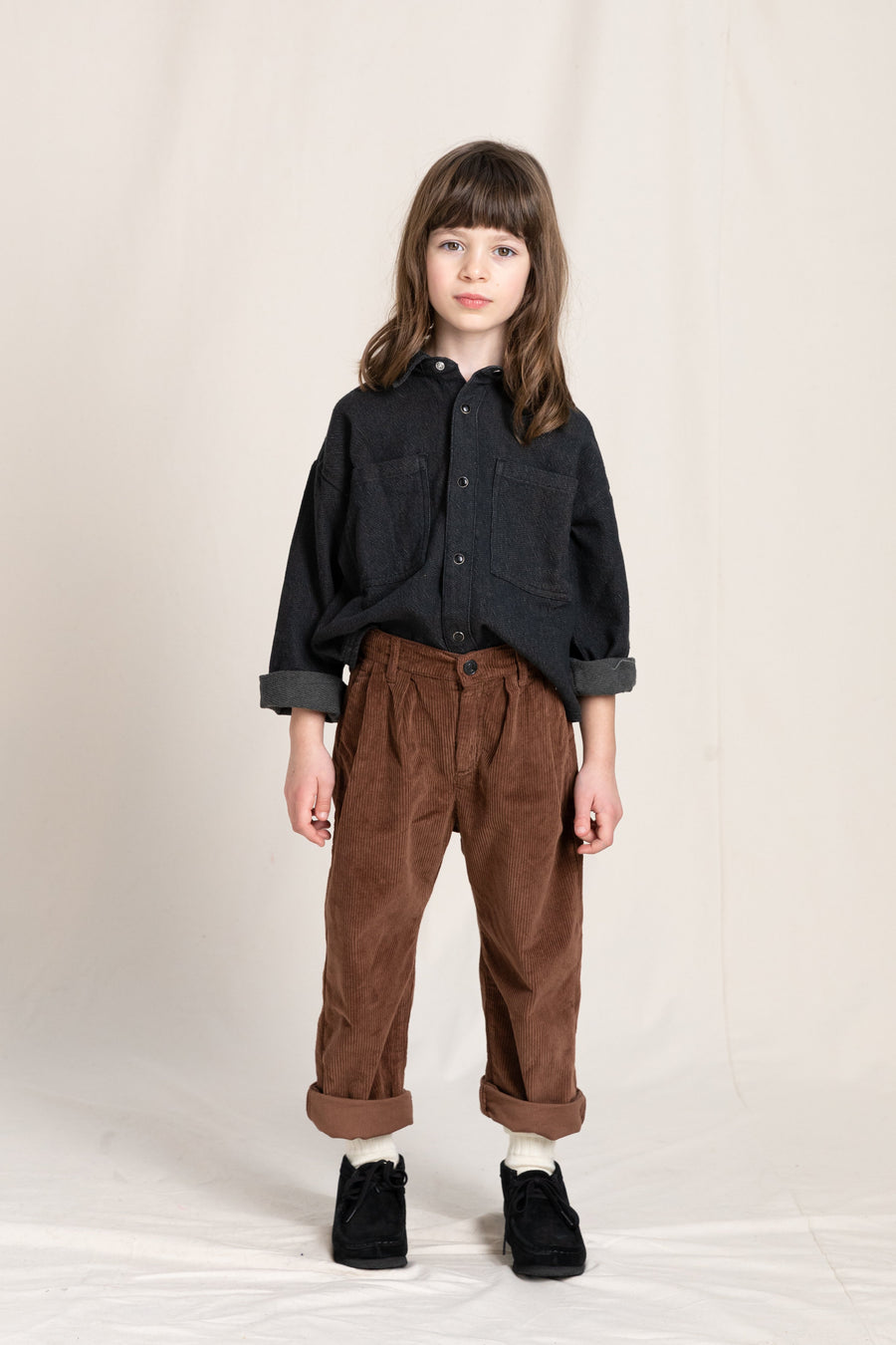 Finger in the Nose - Brown Loose fit Cropped Jeans