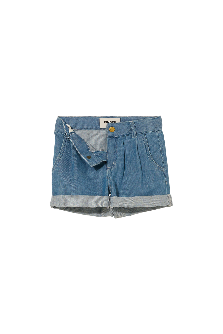 Finger in the Nose - Shorts - MARLIE Bleached Blue - Loose Fit Shorts