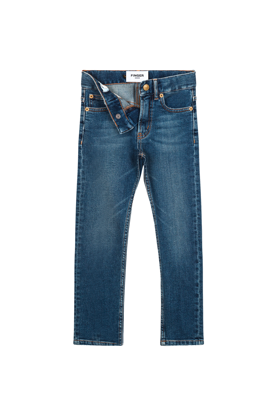 Finger in the Nose - Authentic Blue 5 Pockets Straight Fit Jeans