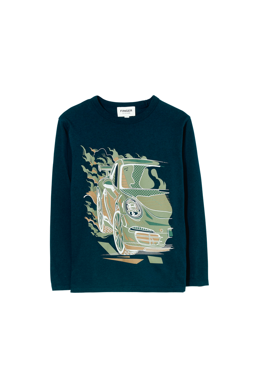 NICO Navy Car - Long Sleeve T-shirt