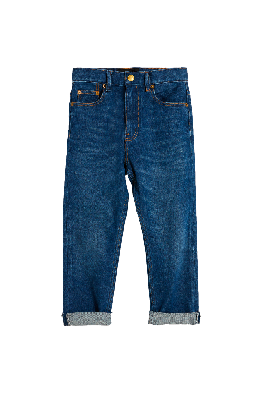 OLLIBIS Blue Denim - 5-Pocket Tapered Fit Jeans