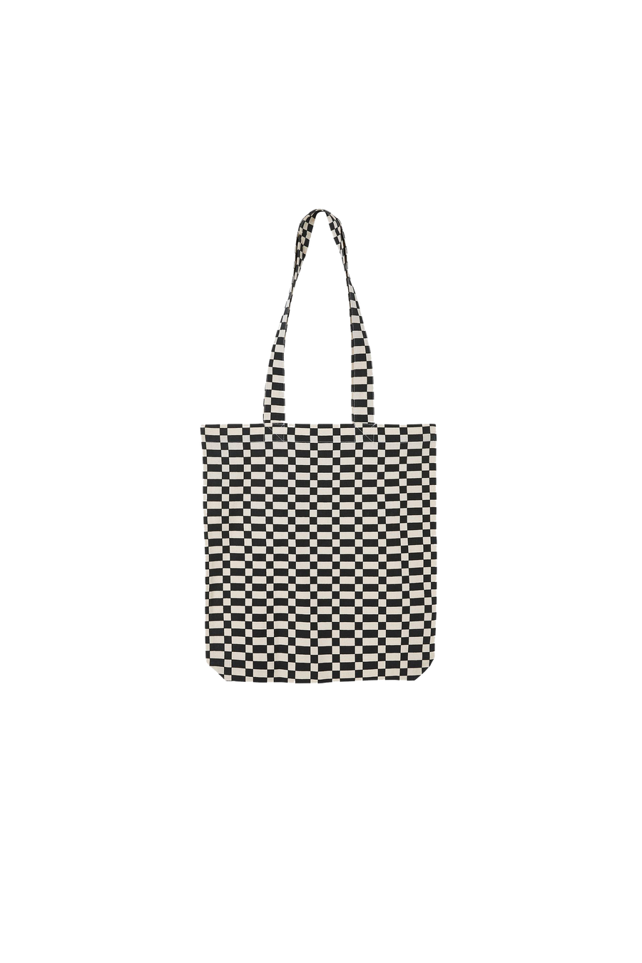 Finger in the Nose - Bags - PORTER Ash Black/Off White Checkers - Medium Tote bag