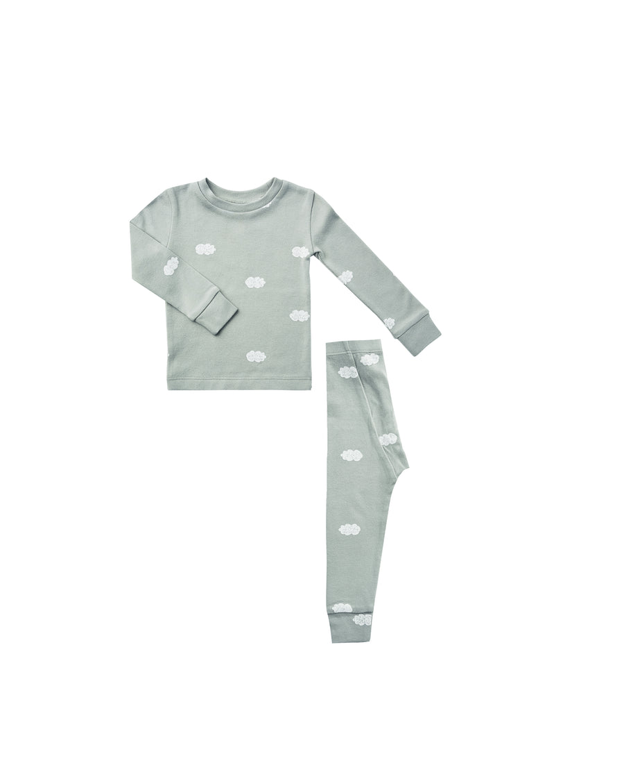 Pajama Set Clouds Blue Fog