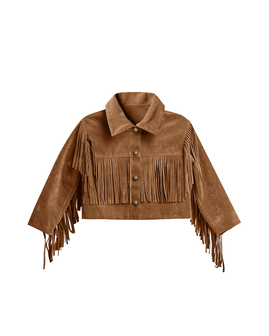 Fringe Jacket Rust