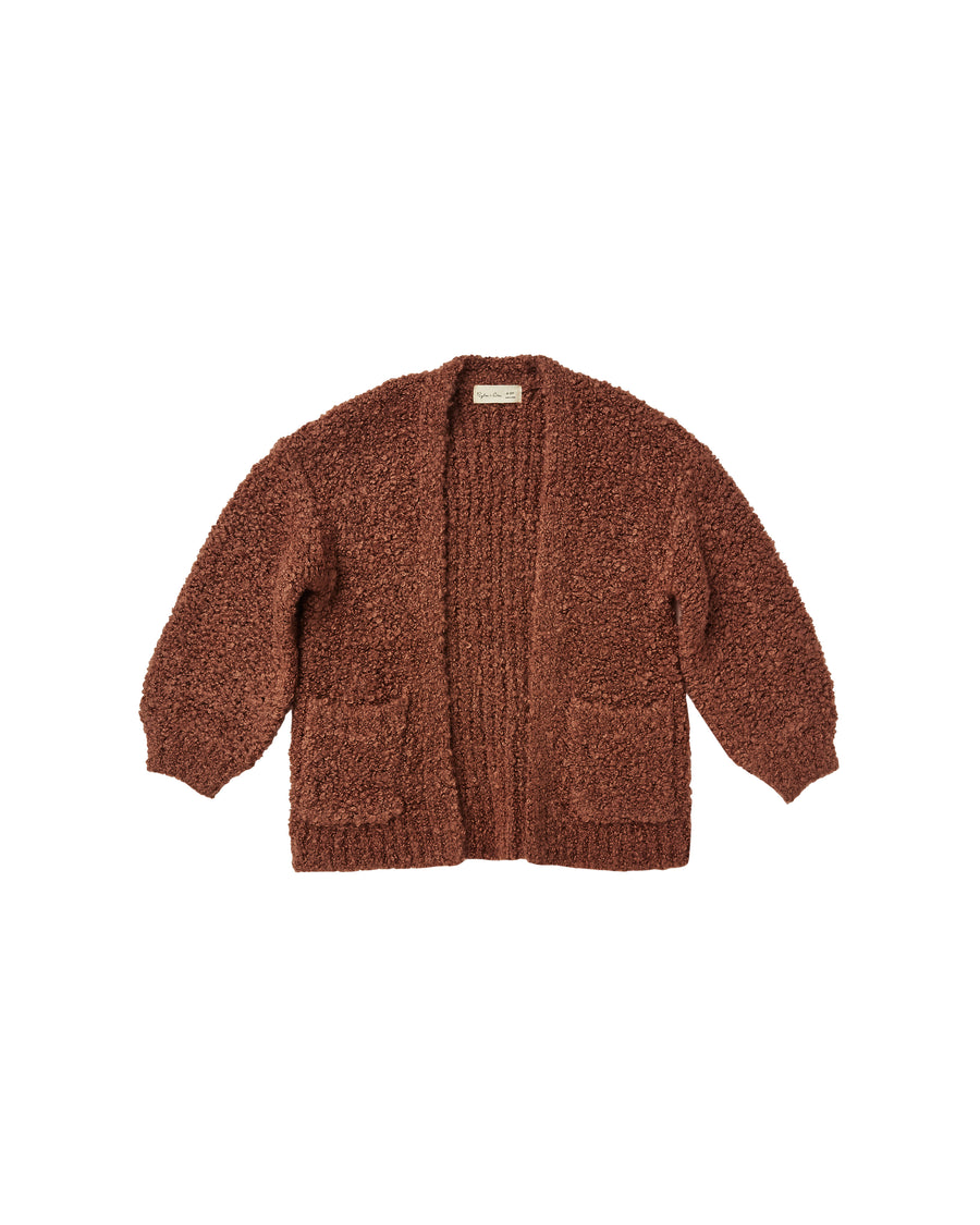 Longline Cardigan Wine