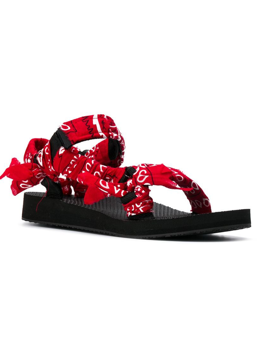 Arizona Love - Sandals - Red Kids Bandana Sandals