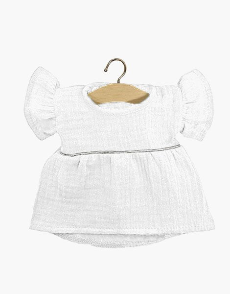 Gordis - Robe Daisy en coton double gaze Lilas, passe-poil Silver